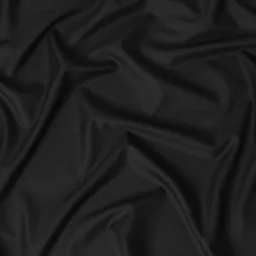 Black plain Premium super 130's Australian superfine merino wool suiting fabric-D11432