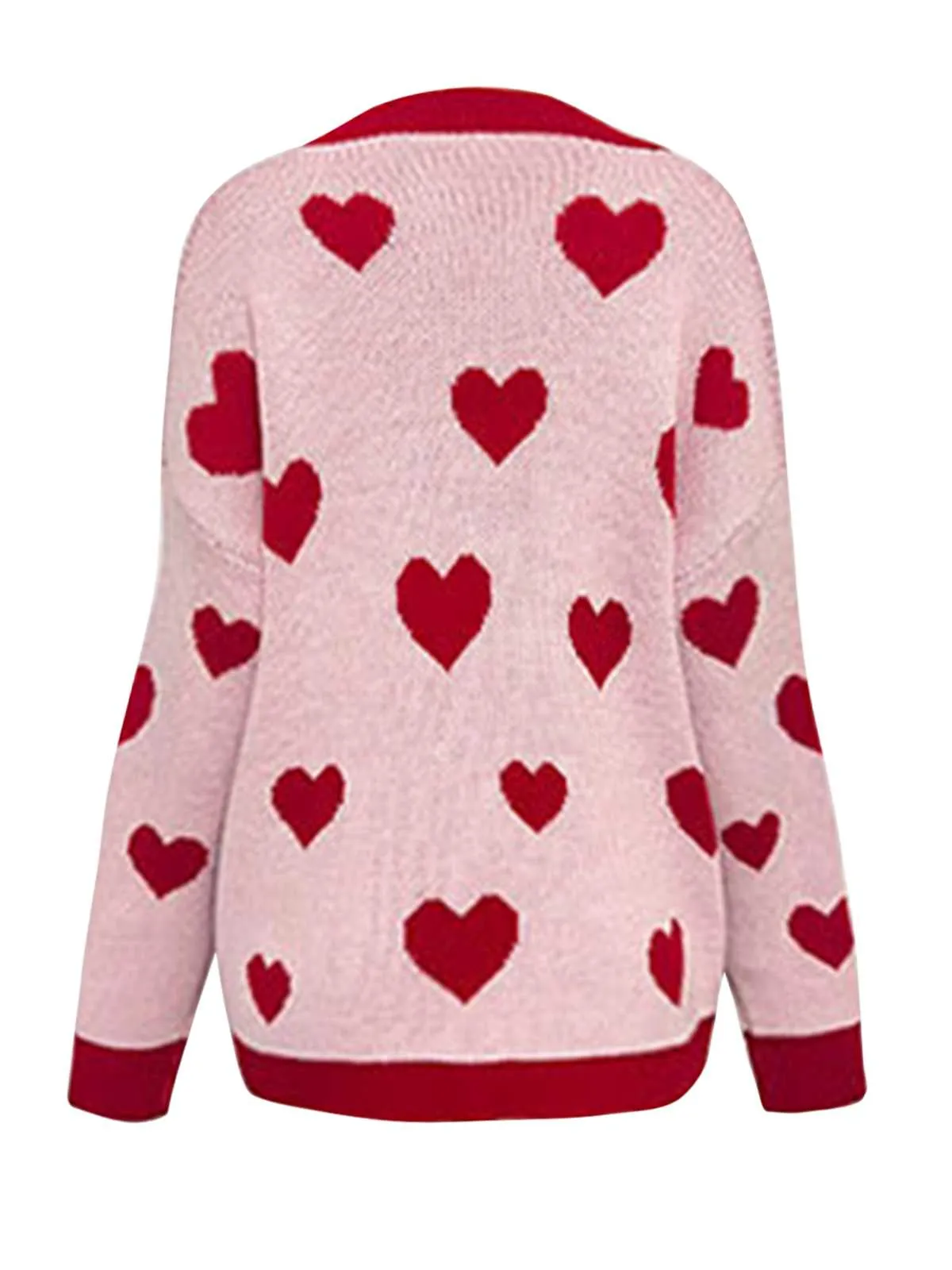 1950s Button Heart Dot Knitted Cardigan