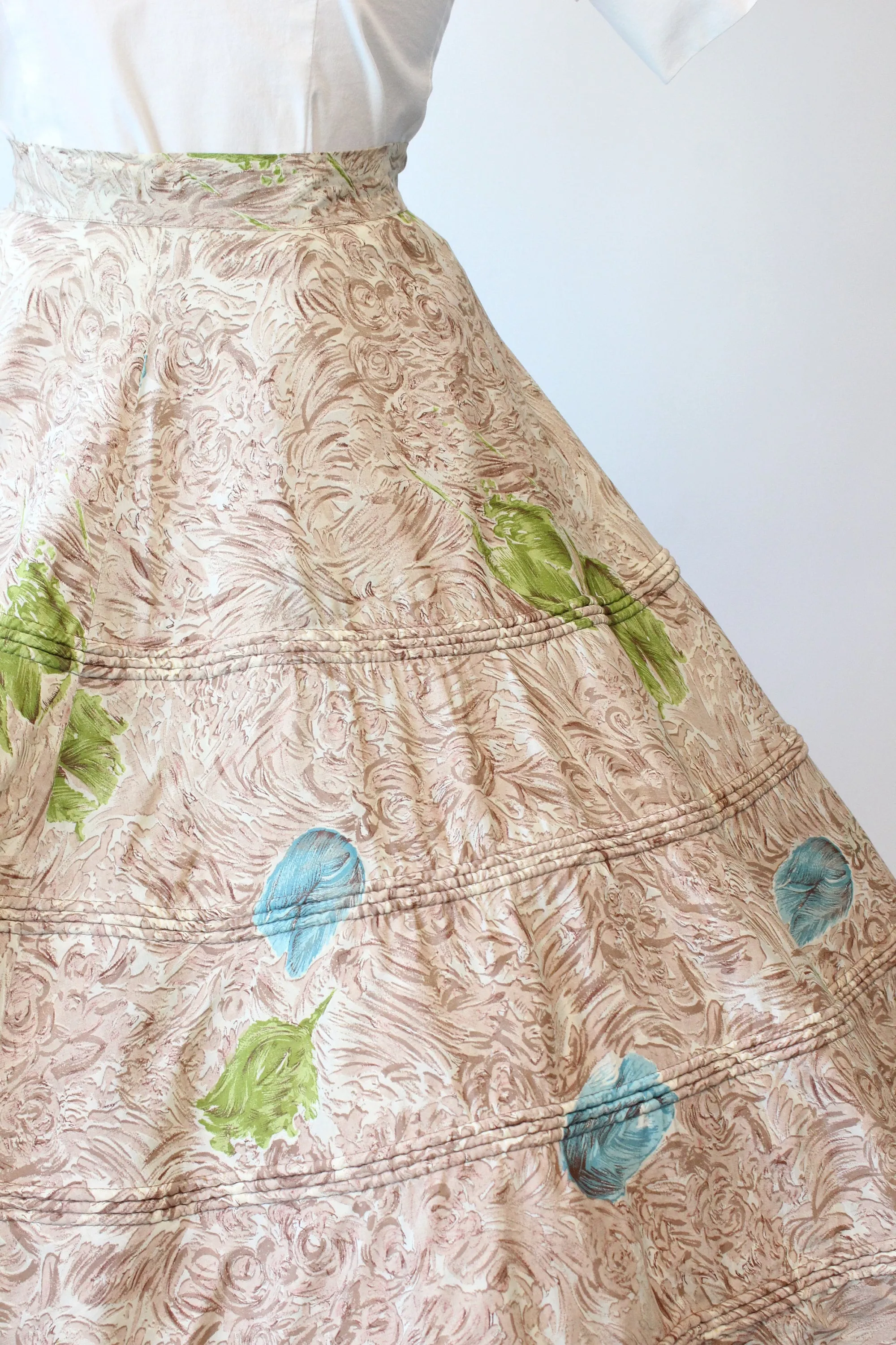 1950s SWEET ADELINE tulip print skirt xs | new spring summer