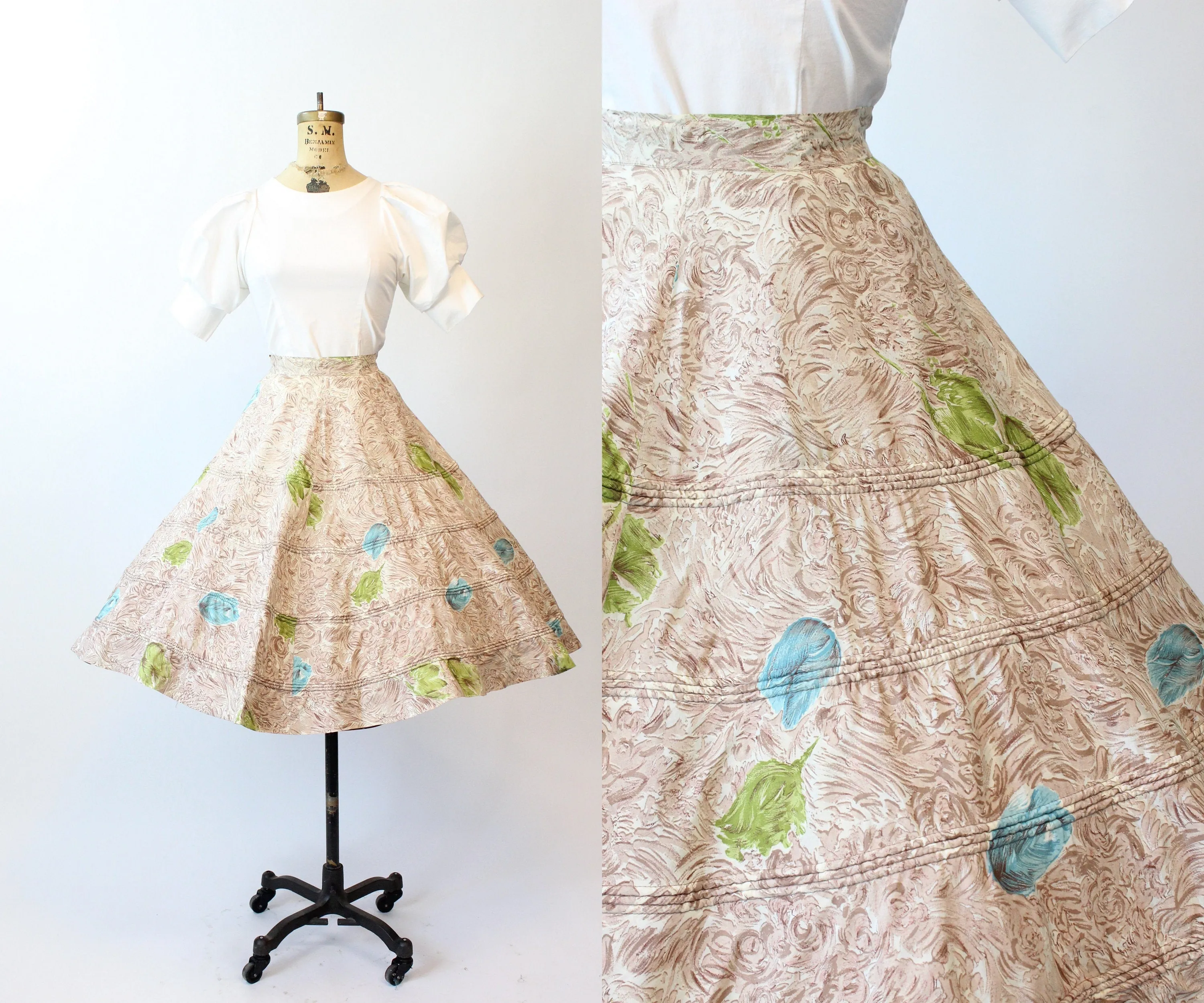 1950s SWEET ADELINE tulip print skirt xs | new spring summer