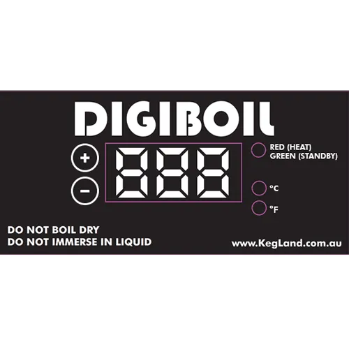 35L DigiBoil - 2400watt (1900w 500w) Digital 220-240V