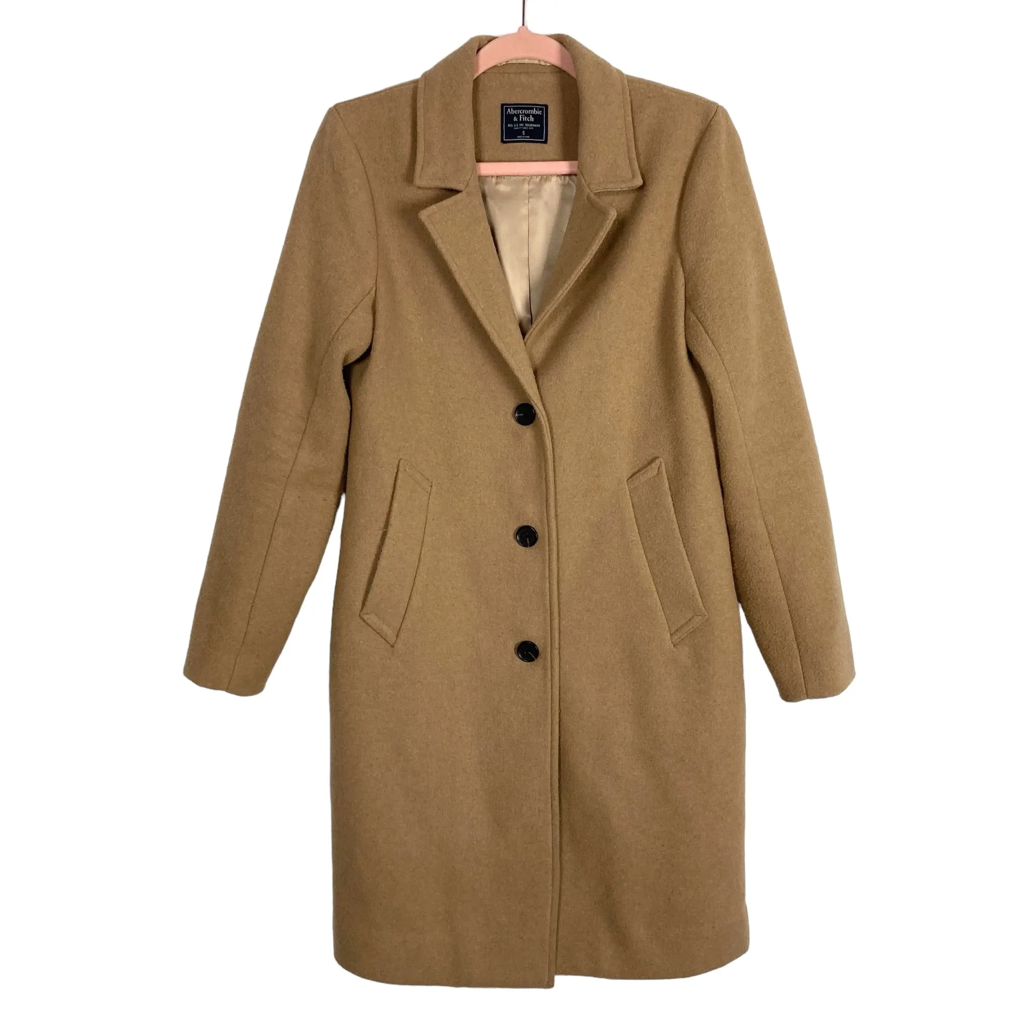 Abercrombie & Fitch Wool Blend Dad Coat- Size S (sold out online)