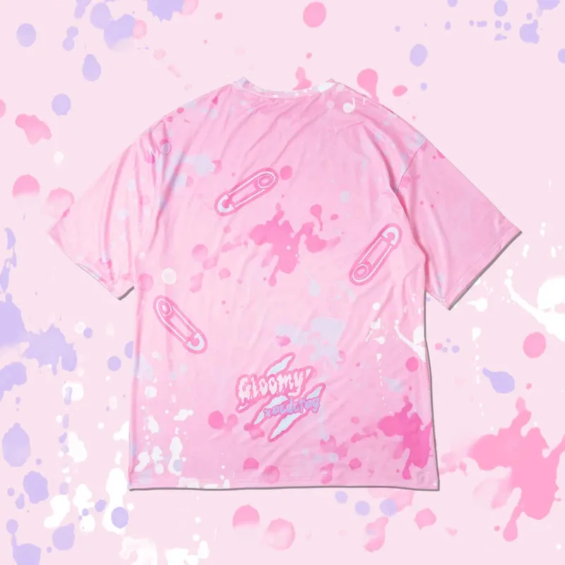 ACDC RAG and Gloomy Bear pastel t-shirt