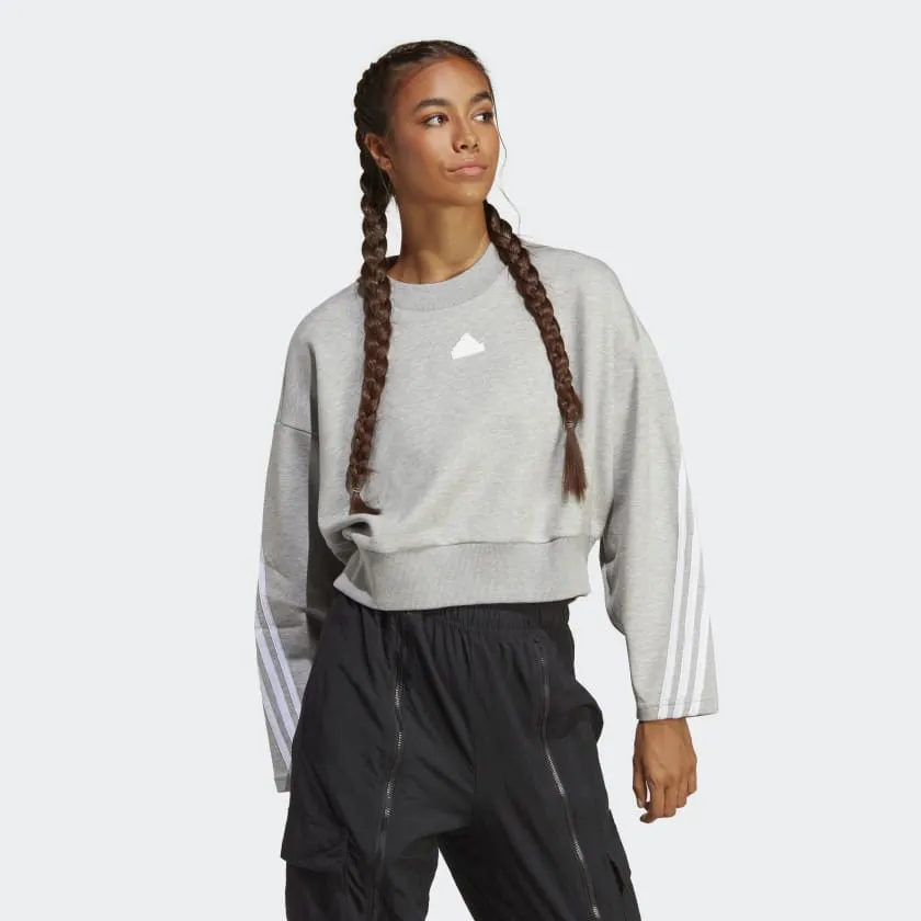 Adidas Future Icons 3-Stripes Sweatshirt - Womens - Grey