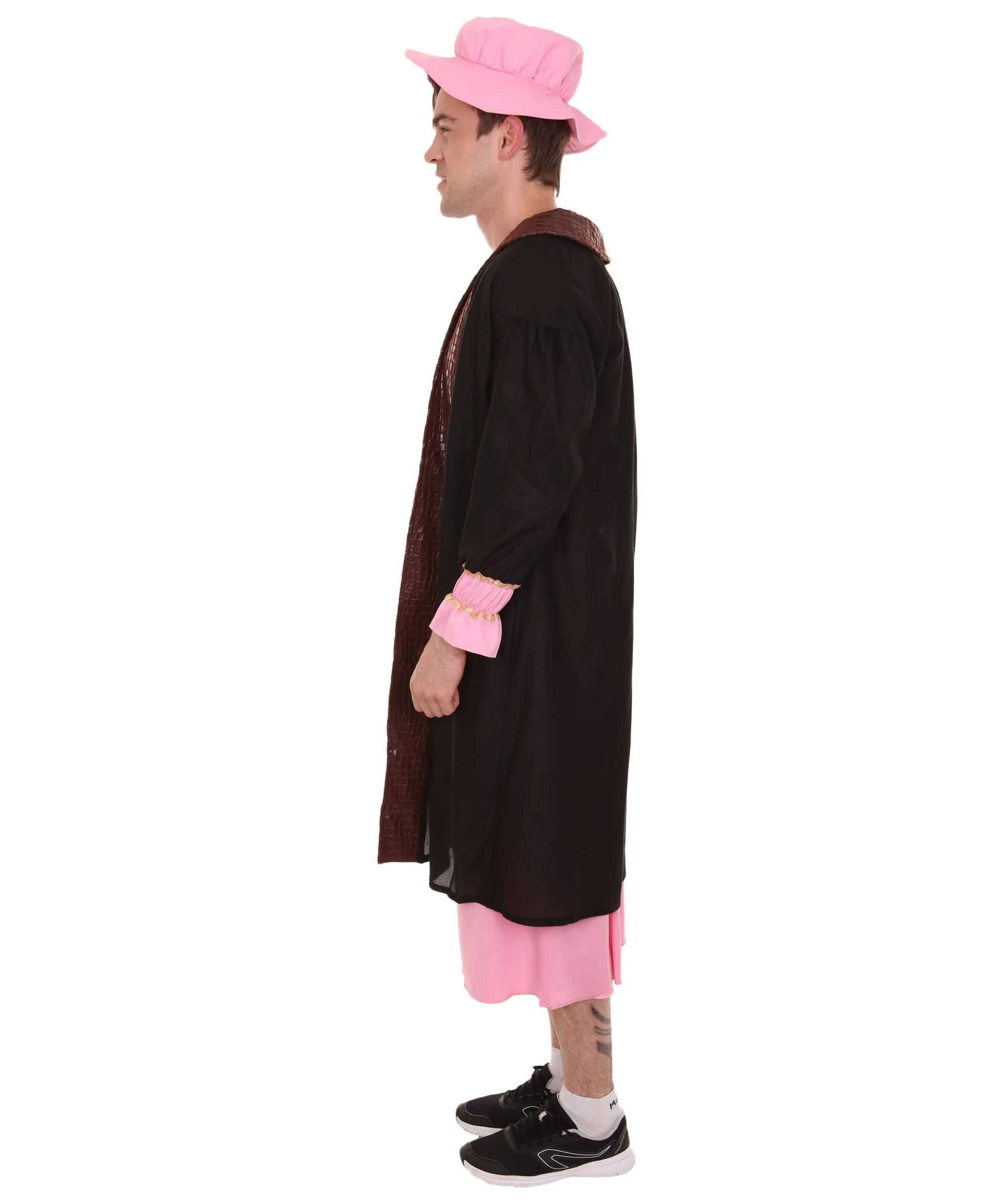 Adult Men's Leonardo Da Vinci Painter Artitst 4 Pc Costume | Lt. Pink Cosplay Costume