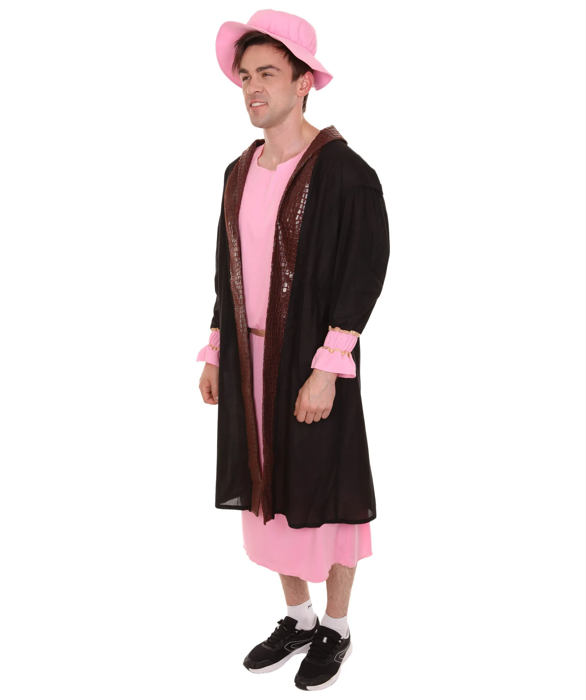 Adult Men's Leonardo Da Vinci Painter Artitst 4 Pc Costume | Lt. Pink Cosplay Costume