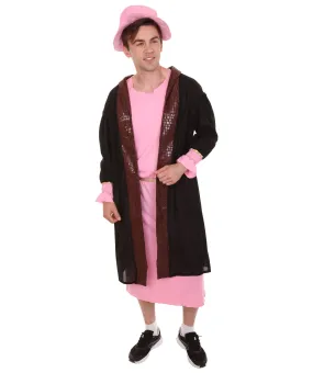 Adult Men's Leonardo Da Vinci Painter Artitst 4 Pc Costume | Lt. Pink Cosplay Costume