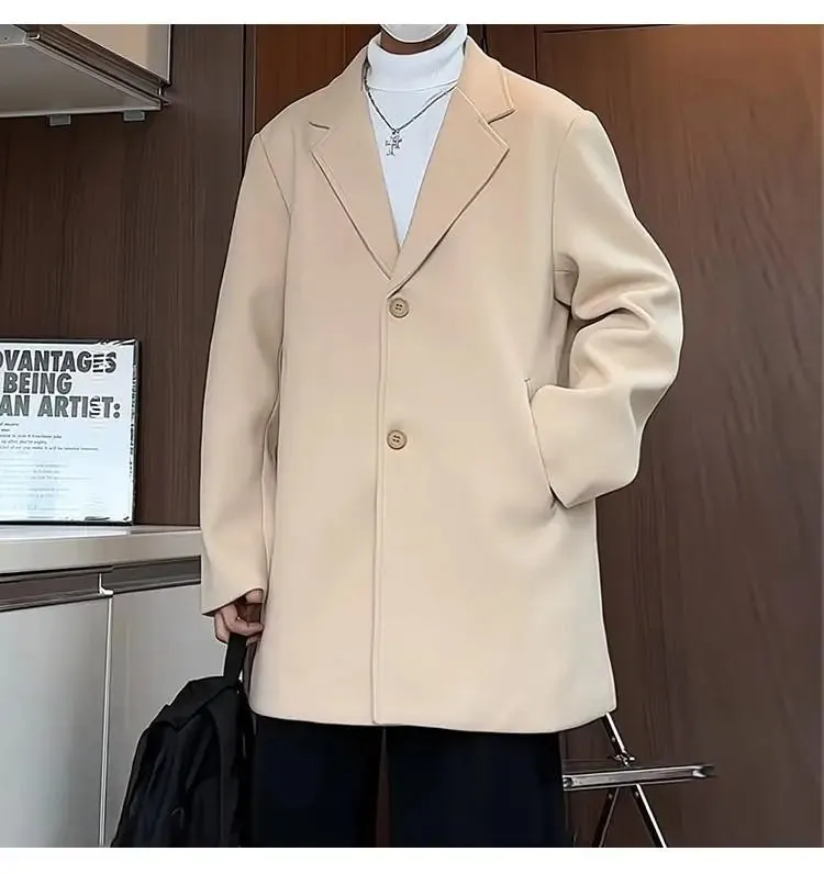 Aidase Big Size Long Winter Men's Coat Long Man Trench Coat Winter Warm Wool Men's Fashion Coat Top 2024 New Korean Reviews Clothes 5XL