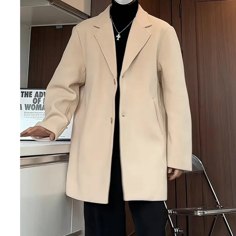 Aidase Big Size Long Winter Men's Coat Long Man Trench Coat Winter Warm Wool Men's Fashion Coat Top 2024 New Korean Reviews Clothes 5XL