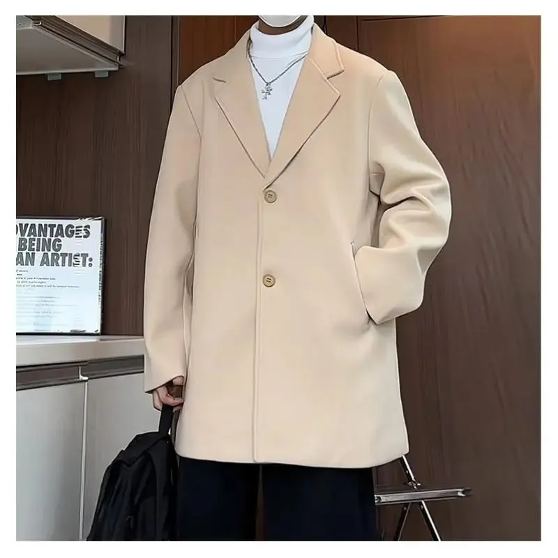 Aidase Big Size Long Winter Men's Coat Long Man Trench Coat Winter Warm Wool Men's Fashion Coat Top 2024 New Korean Reviews Clothes 5XL