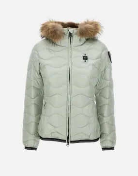 Aldie Aqua Green Down Jacket