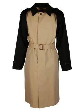 Alexander McQueen Belted Two-Tone Trench Coat