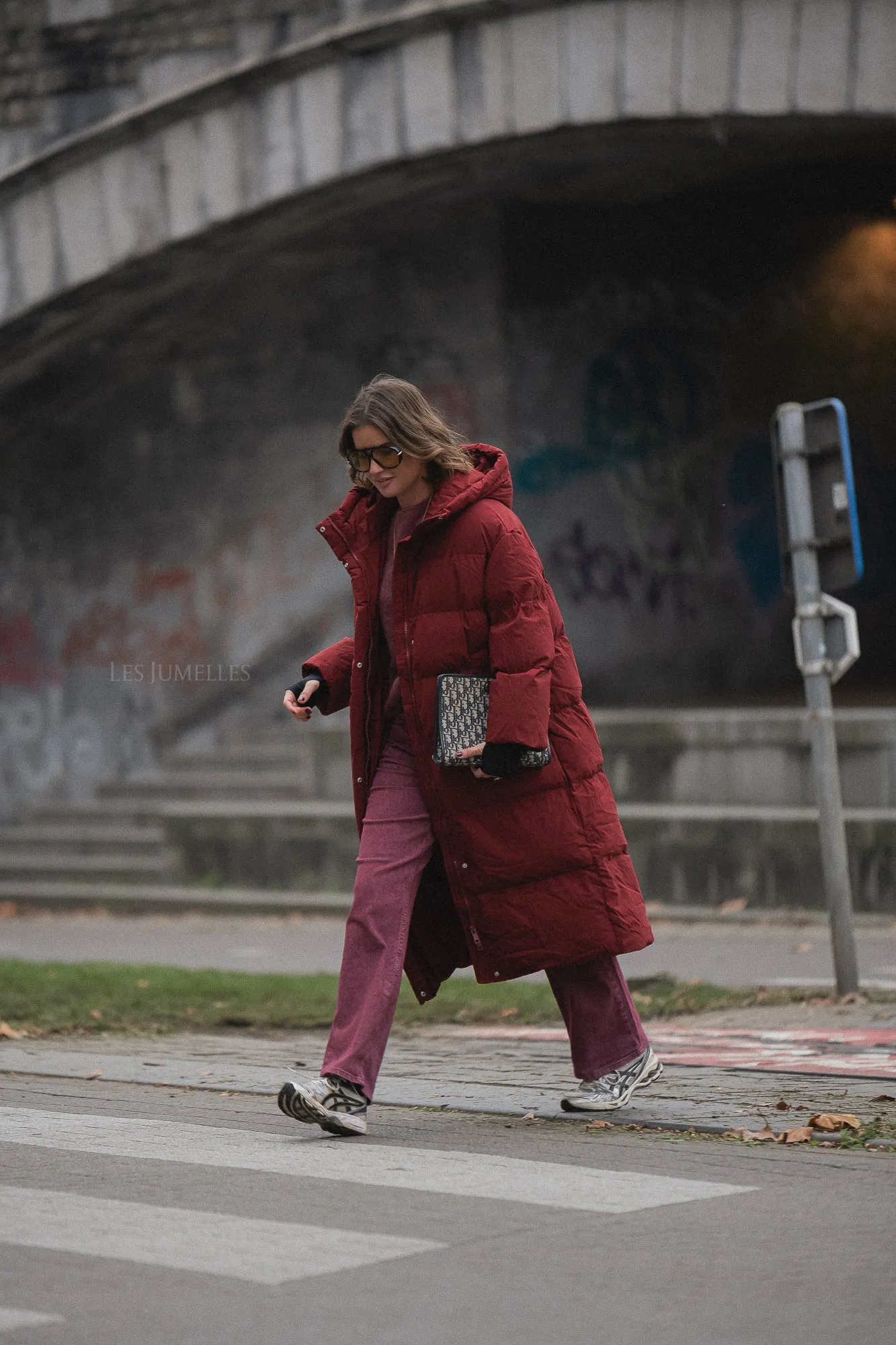 Alica coat burgundy