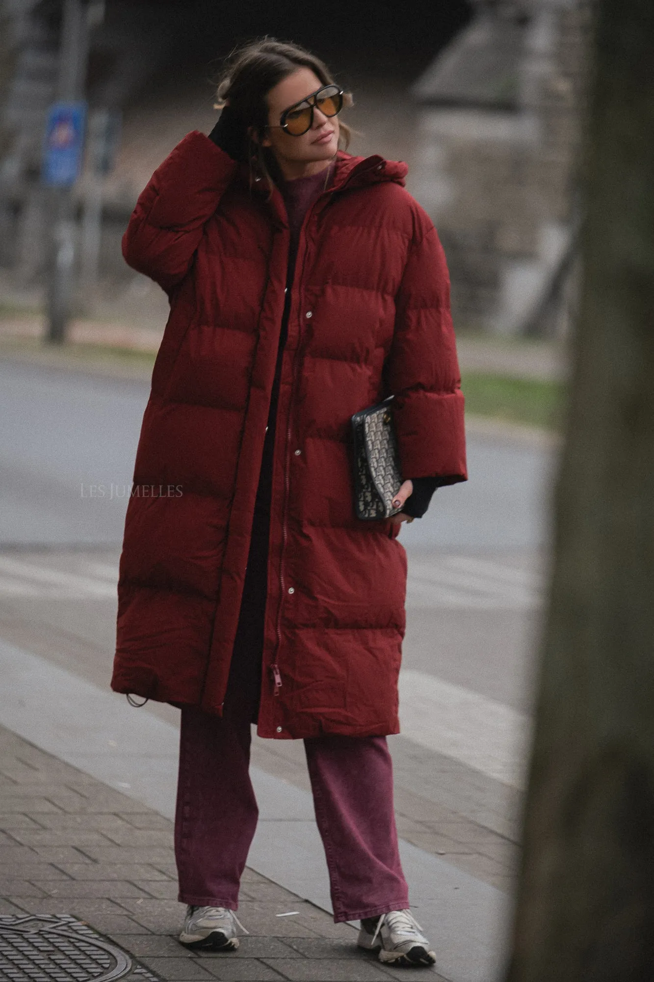 Alica coat burgundy