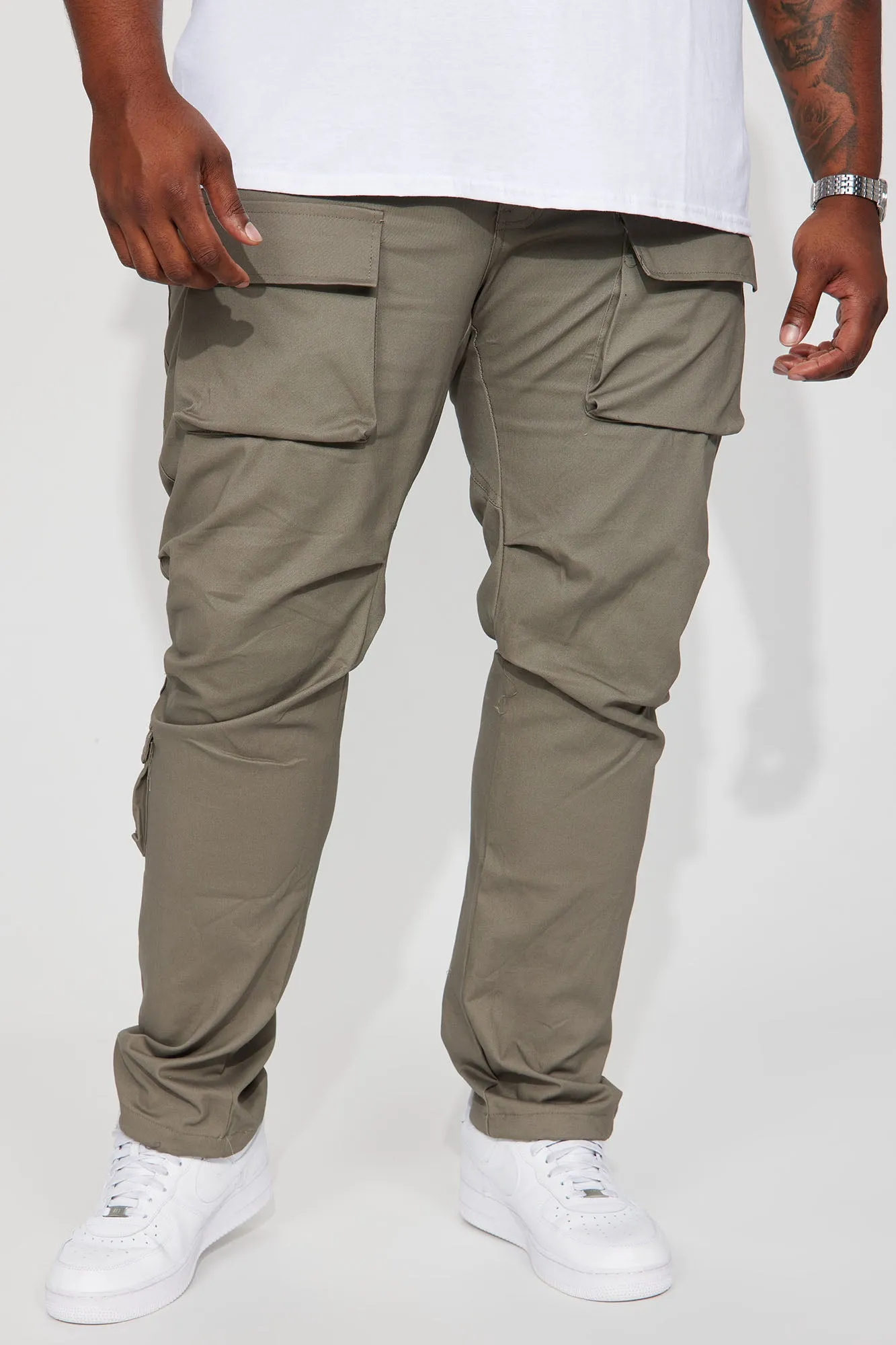 All Good Twill Cargo Pants - Grey