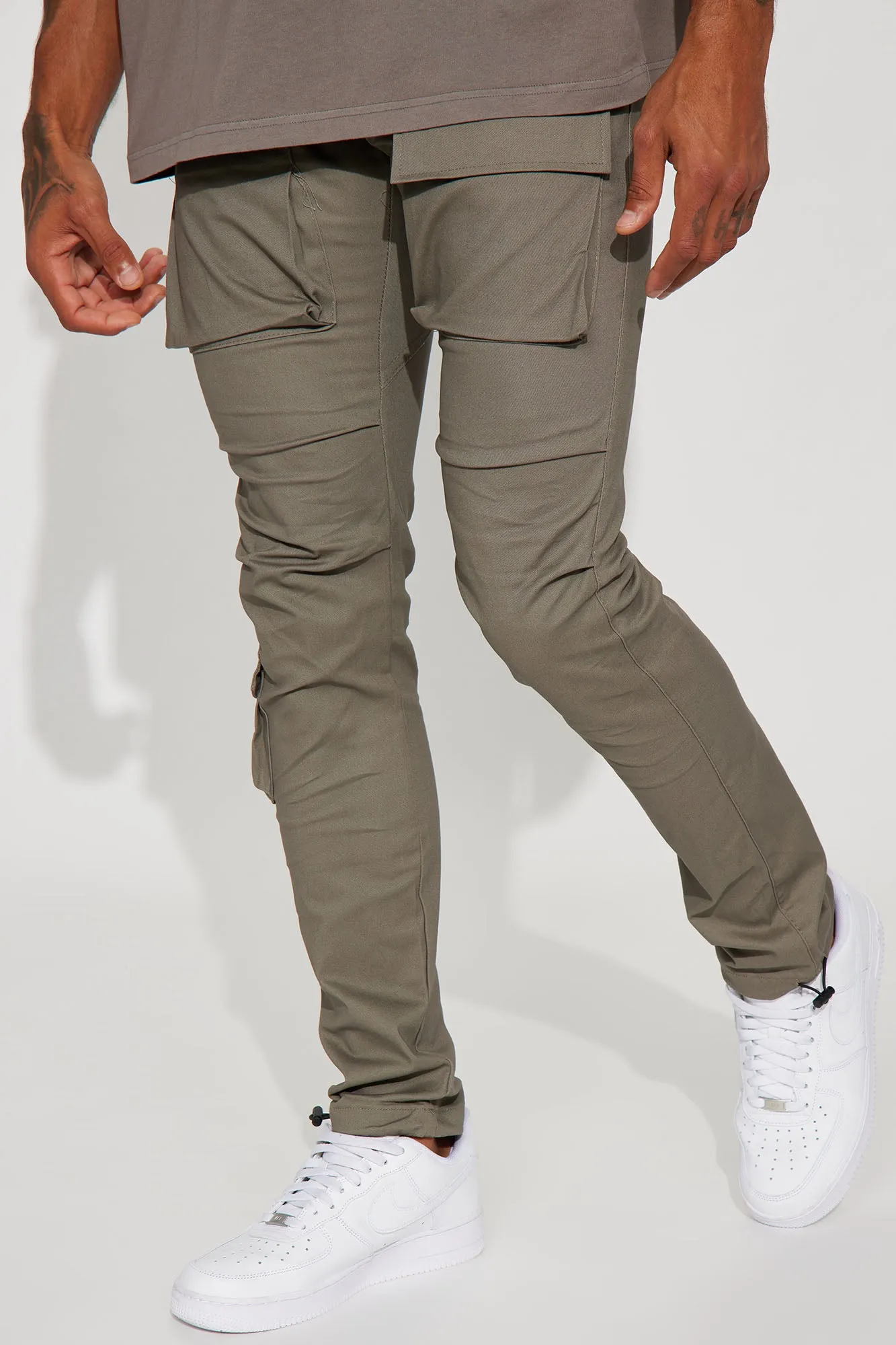 All Good Twill Cargo Pants - Grey