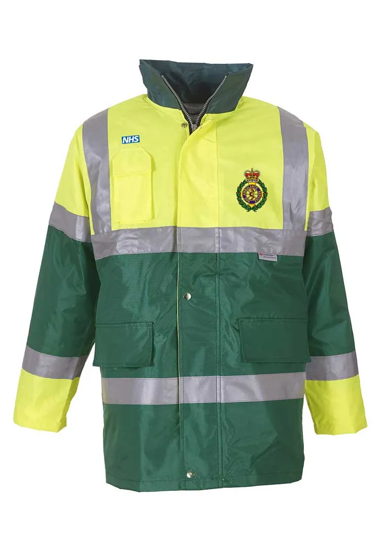 Ambulance Hi Vis Contrast Jacket with Logos YK047