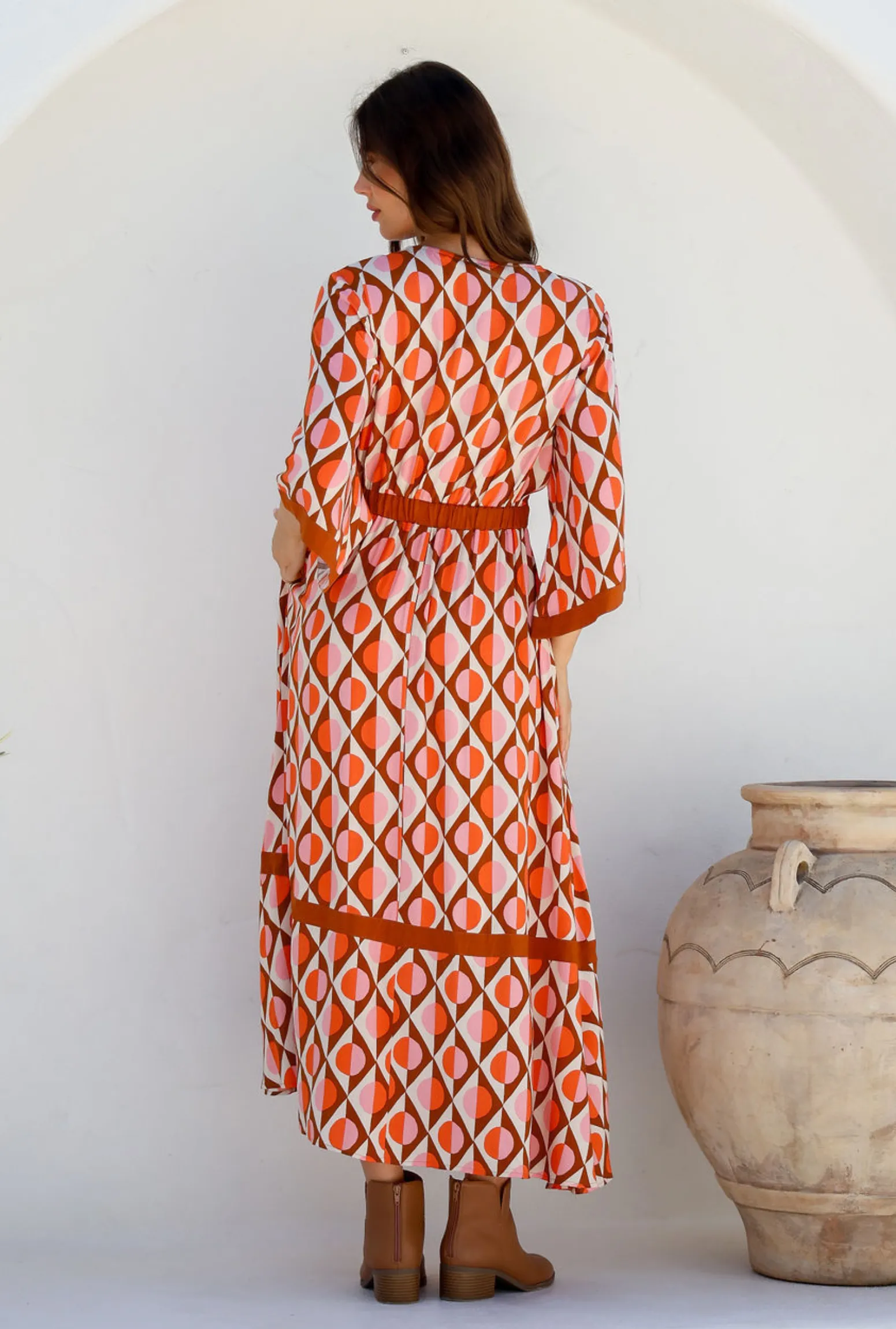 Arely Dress - Burnt Orange