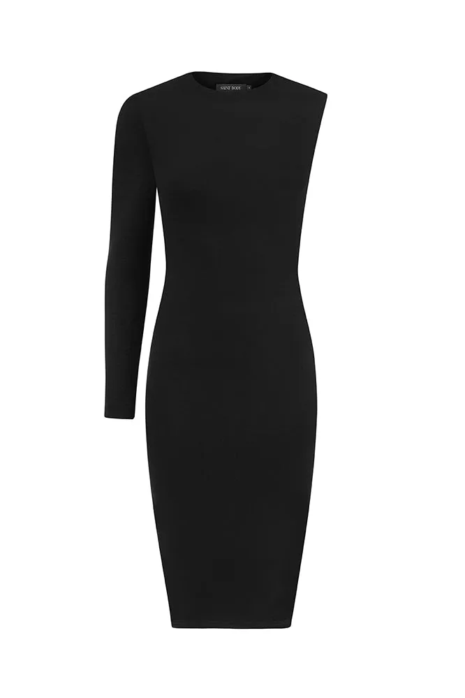 Asymmetric One Sleeve Dress