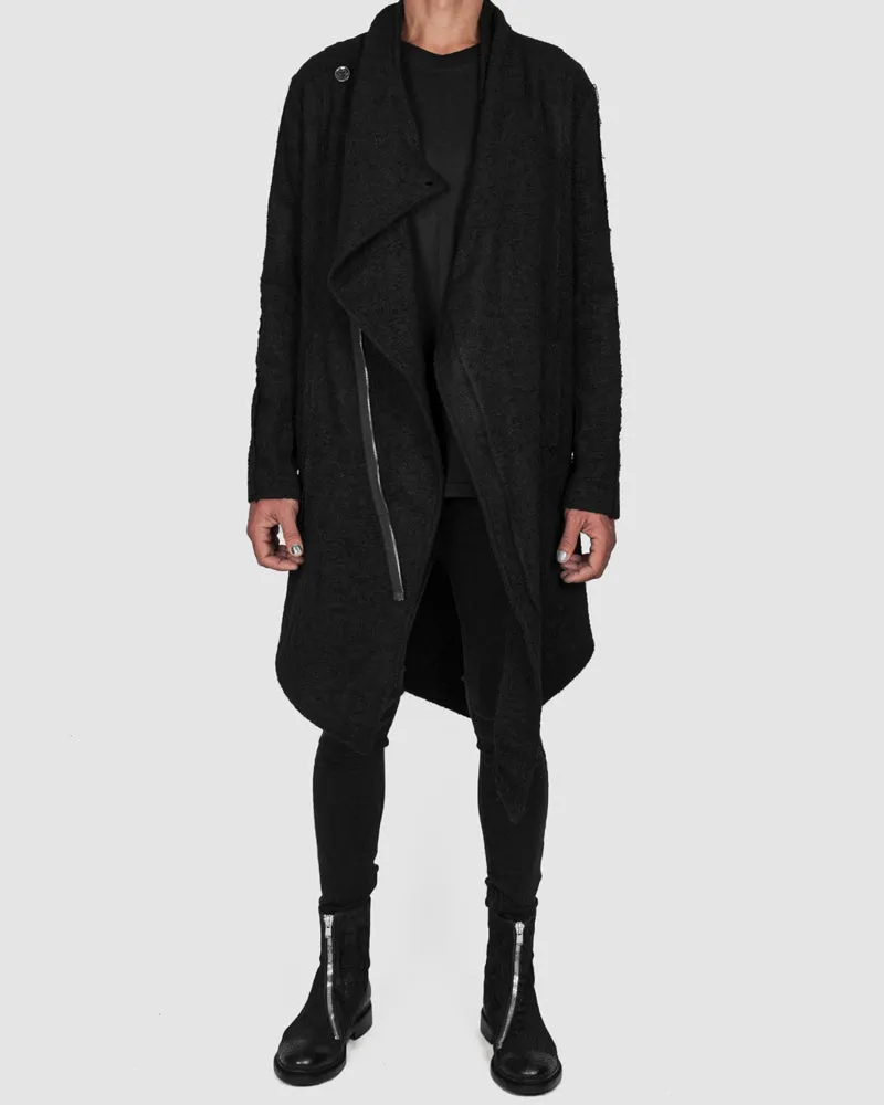 Asymmetric unlined coat