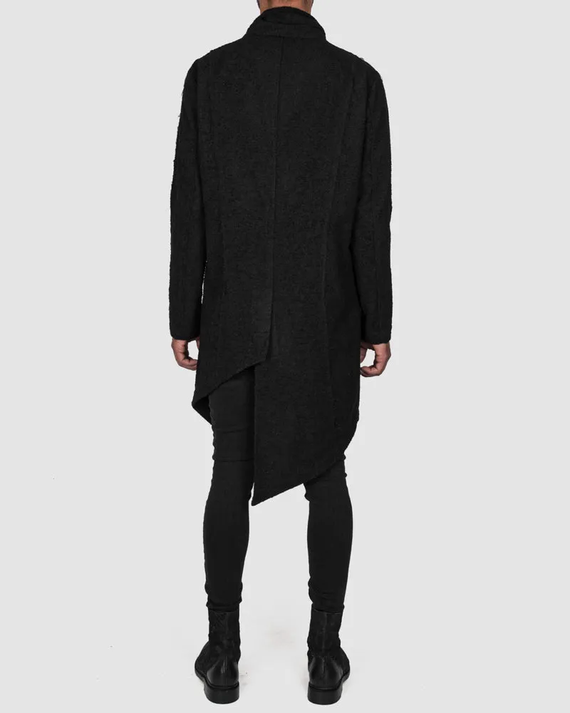 Asymmetric unlined coat