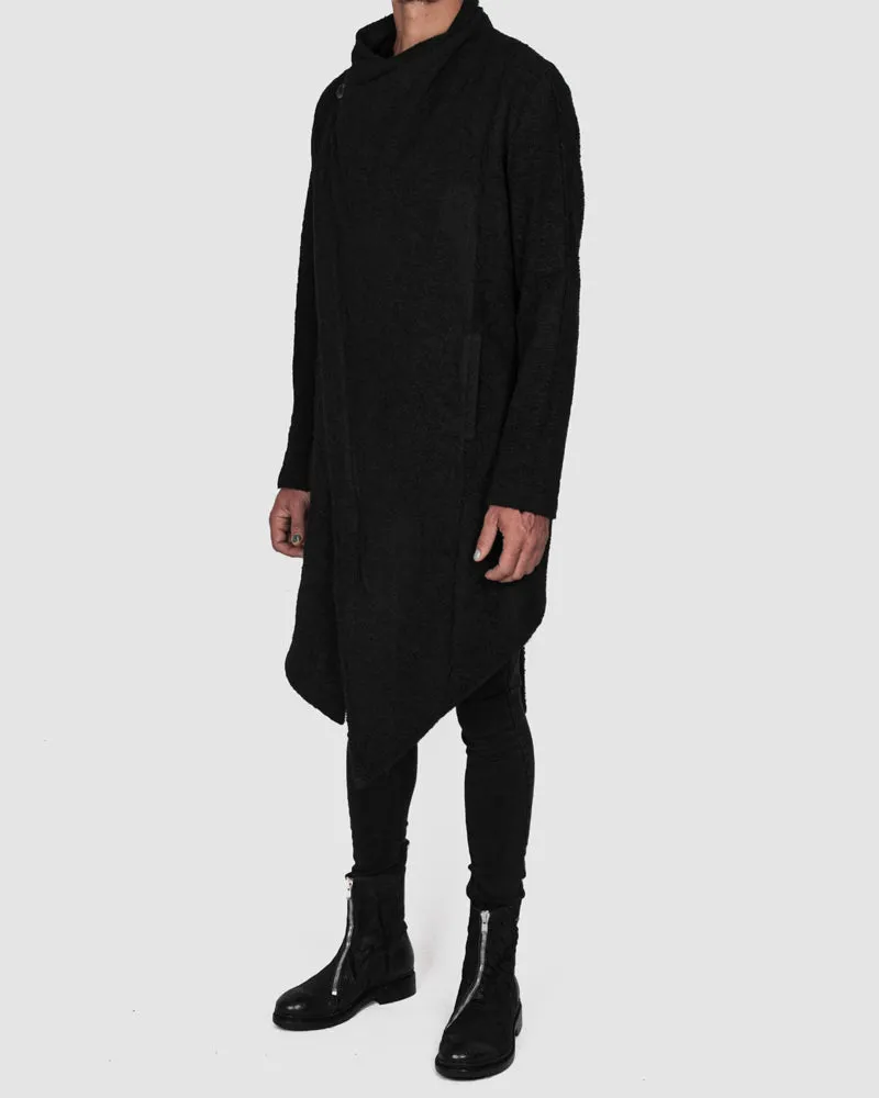 Asymmetric unlined coat