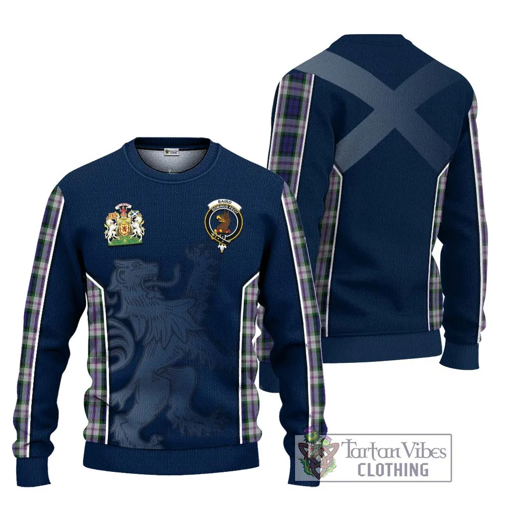 Baird Dress Tartan Ugly Sweater with Family Crest and Lion Rampant Vibes Sport Style