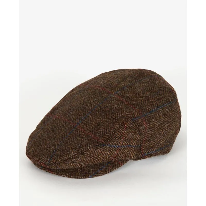 Barbour Cairn Mens Waterproof Tweed Cap - Brown Check