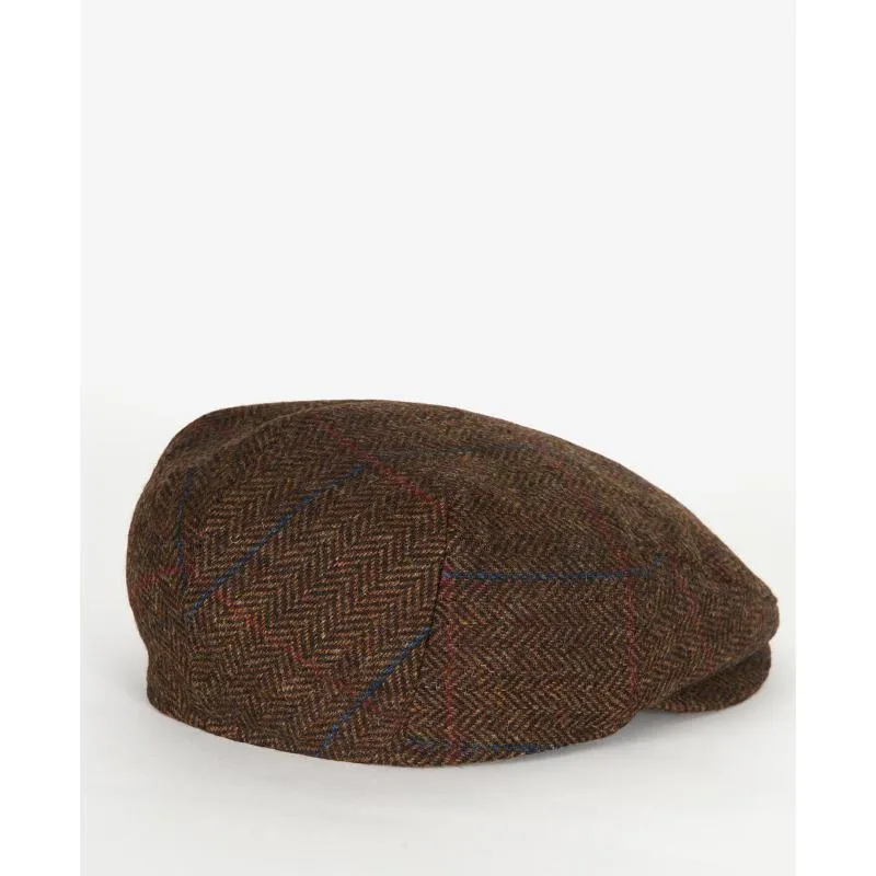 Barbour Cairn Mens Waterproof Tweed Cap - Brown Check