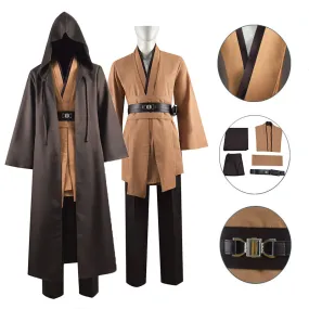 Becostume Star Wars Obi Wan Kenobi Jedi Tunic Cosplay Costume Brown Version