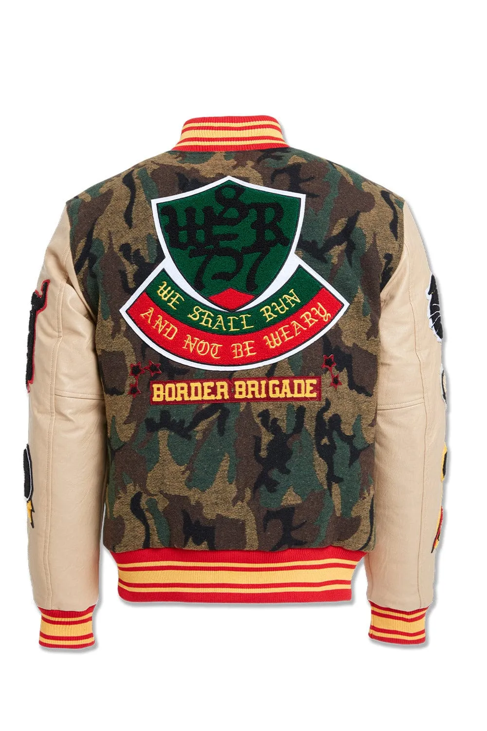 Big Men's Hellcat Varsity Jacket (Vintage Camo)