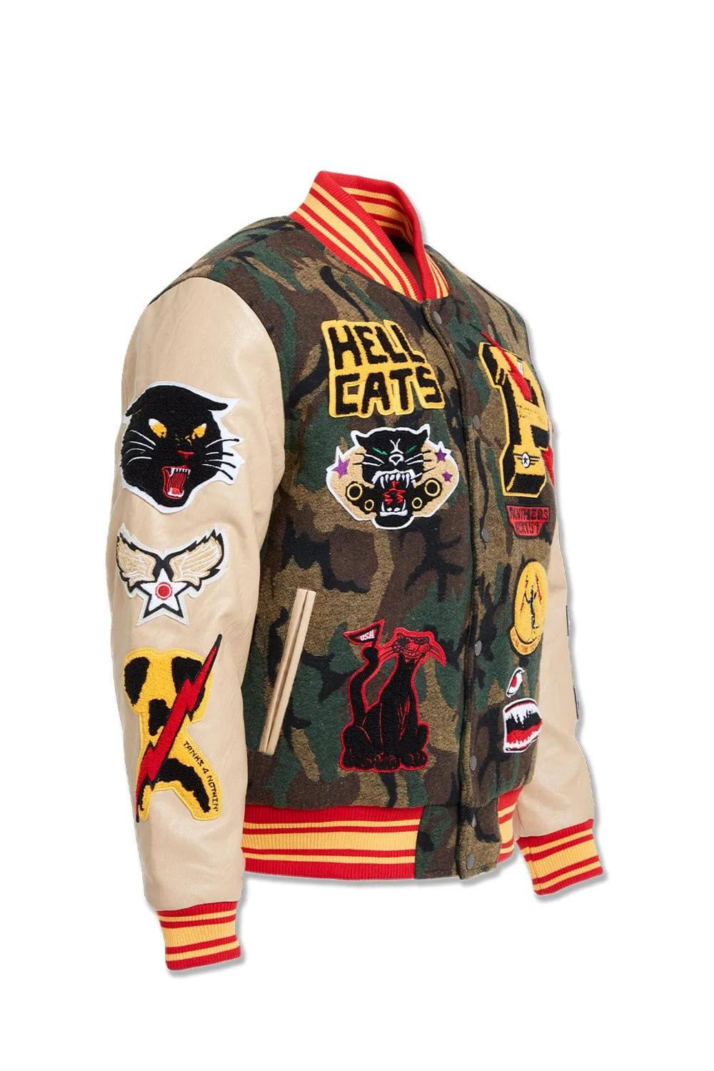 Big Men's Hellcat Varsity Jacket (Vintage Camo)