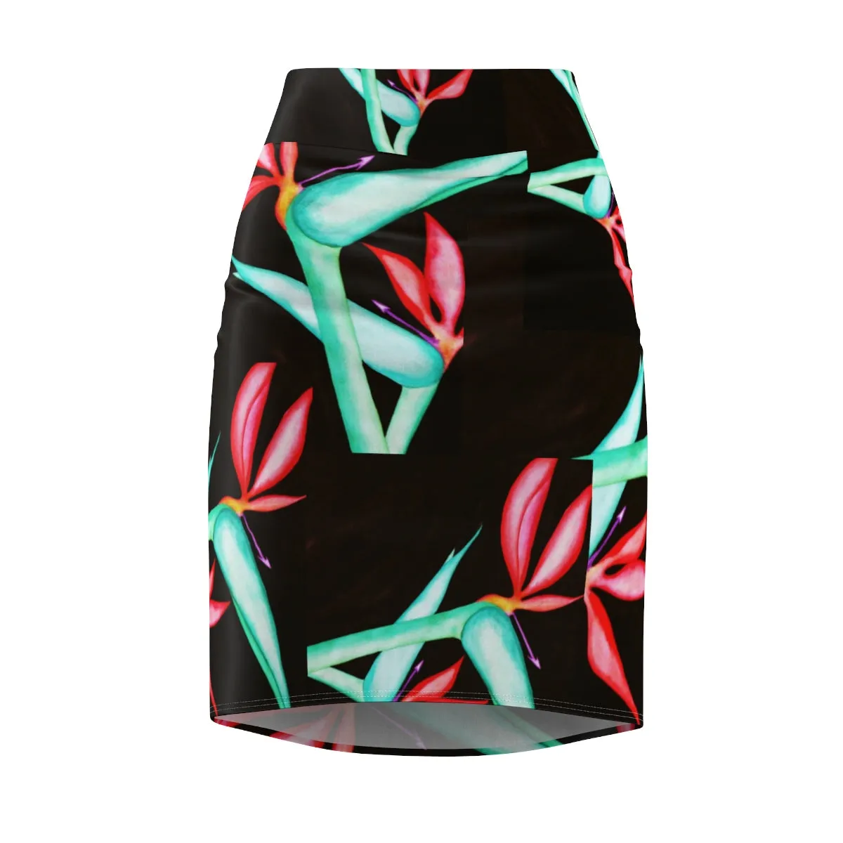 Birds of Paradise Pencil Skirt