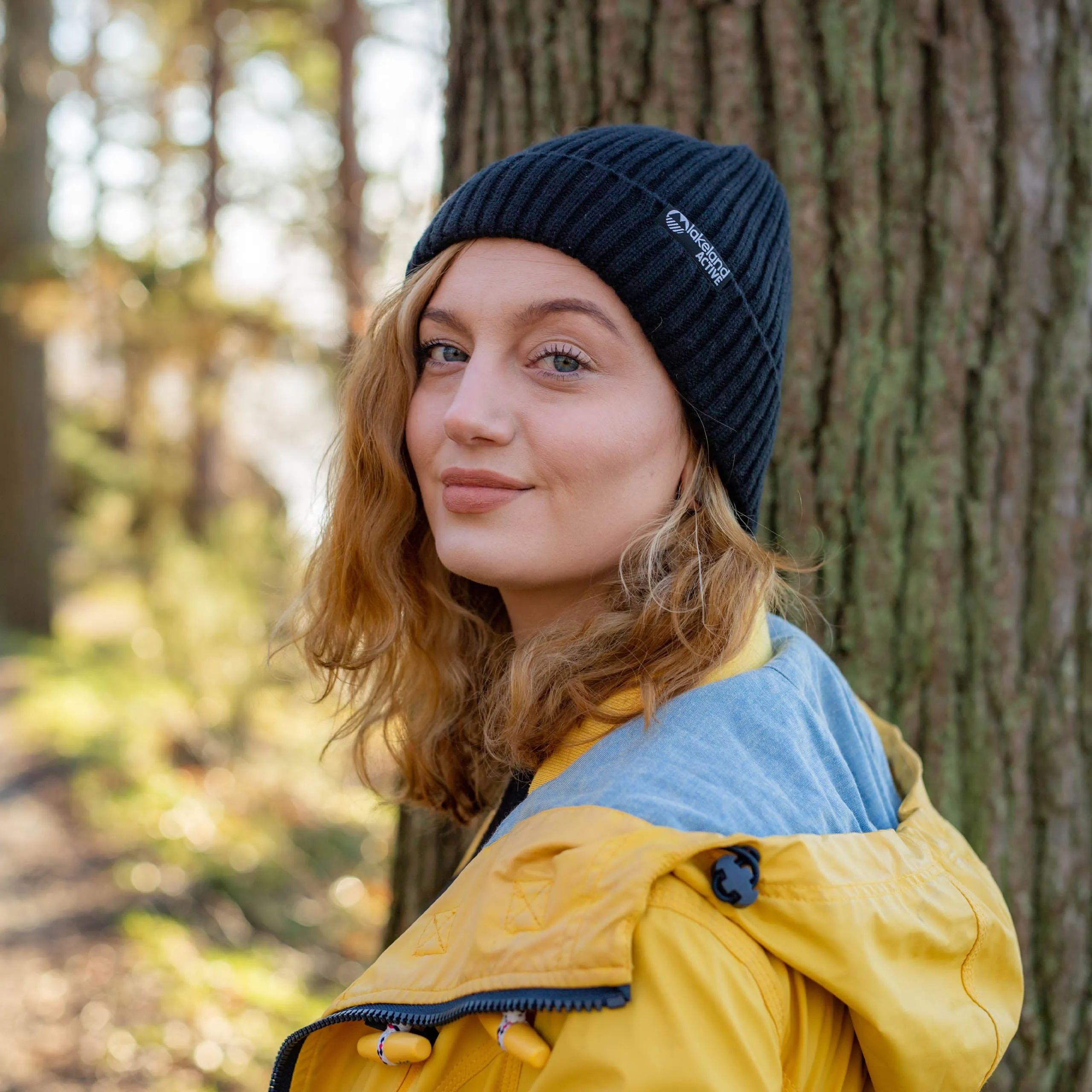 Birkett Ribbed Knit Beanie Hat - Earth Tones