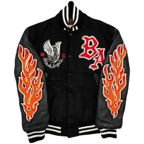 Black Angels MC Varsity Jacket