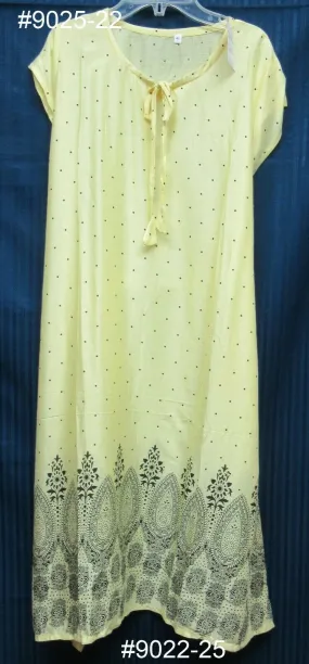 Blouse 9028 Solid Colors Printed Cotton Career Wear Medium and Large Size Kurti