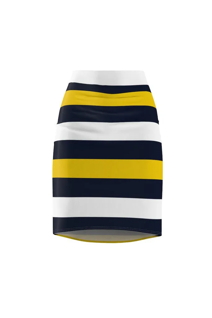 Blue Gold Women's Pencil Skirt