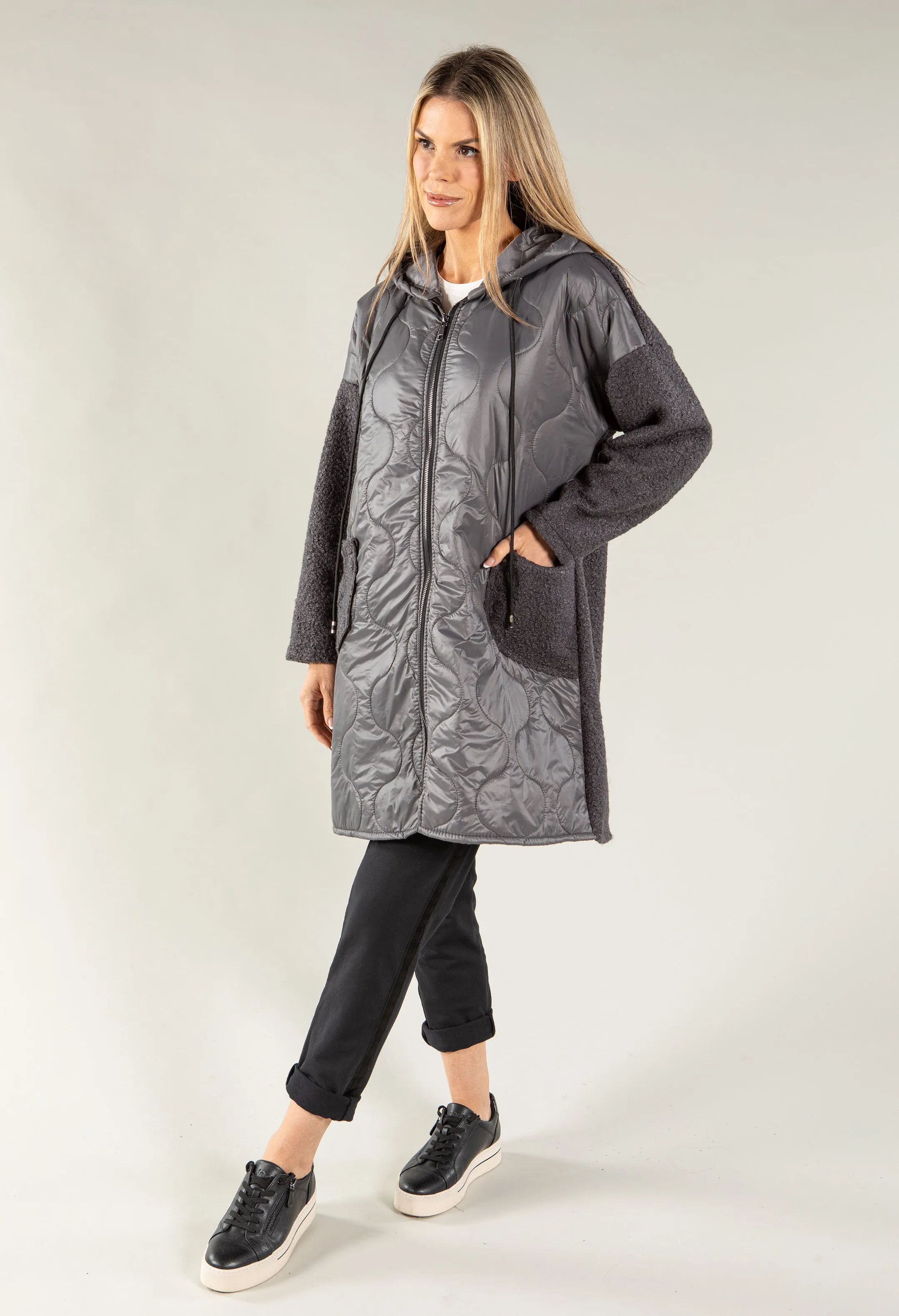 Boiled Wool Quilted Jacket