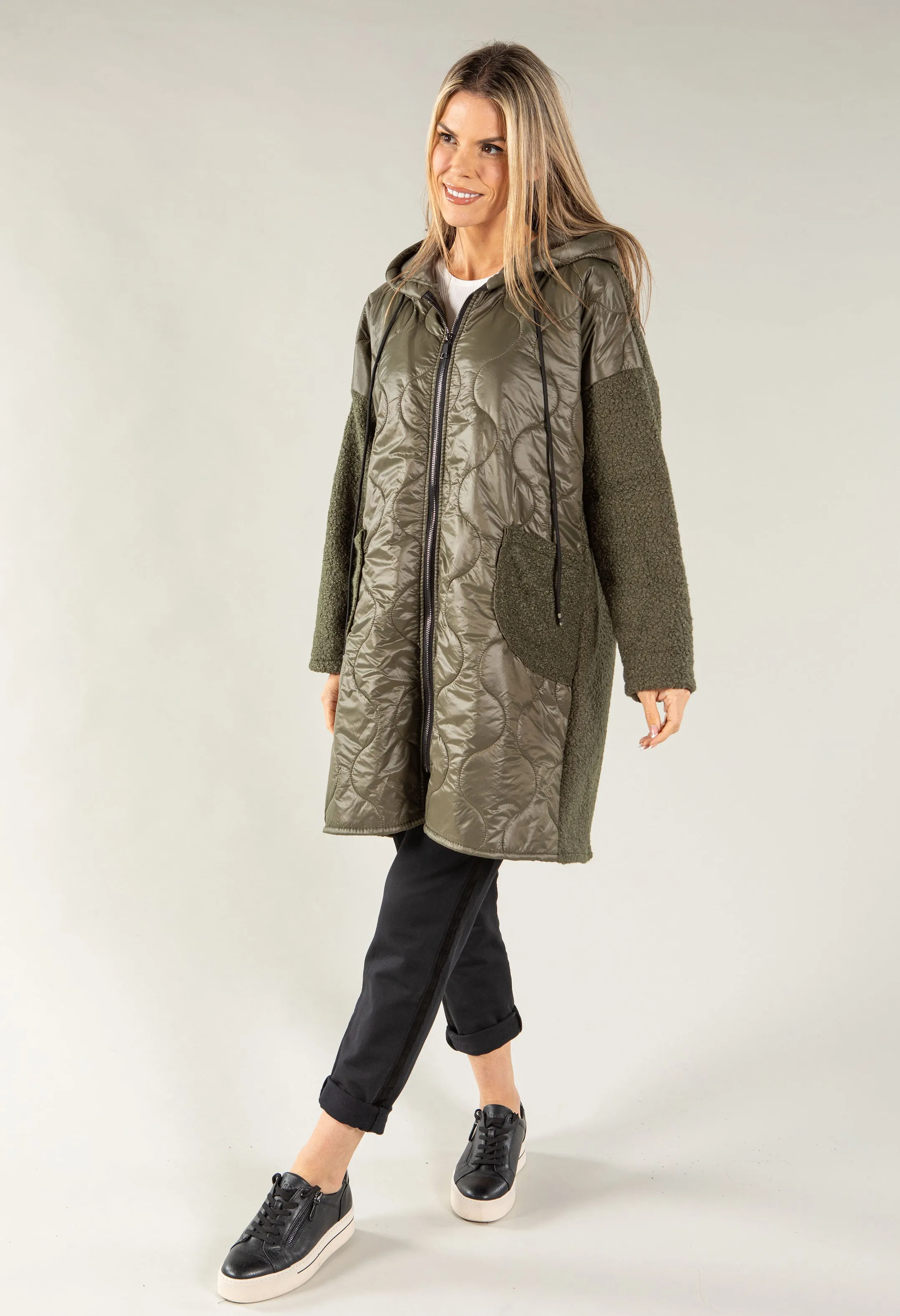 Boiled Wool Quilted Jacket