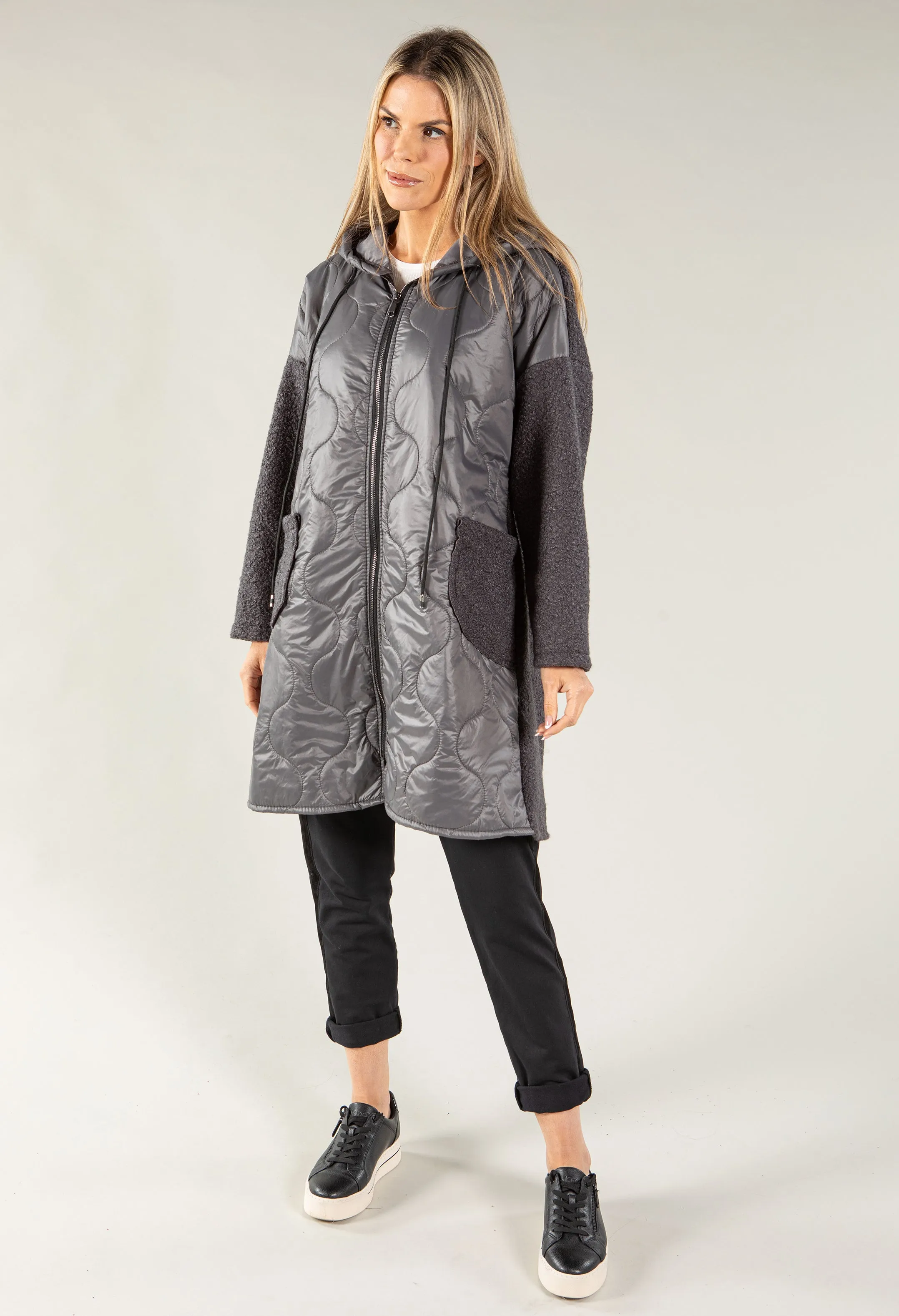 Boiled Wool Quilted Jacket