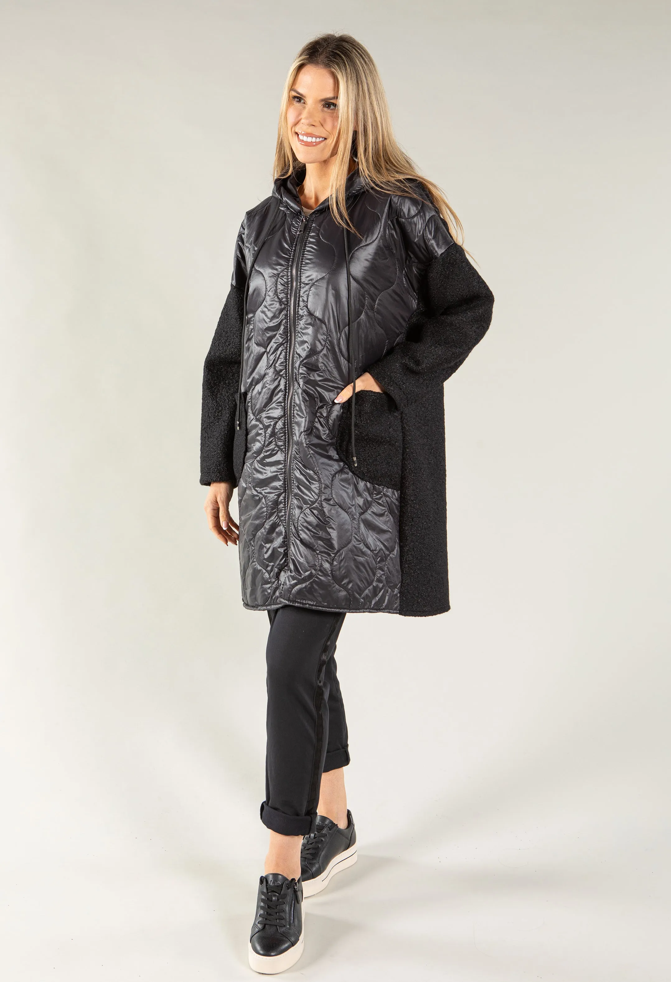 Boiled Wool Quilted Jacket