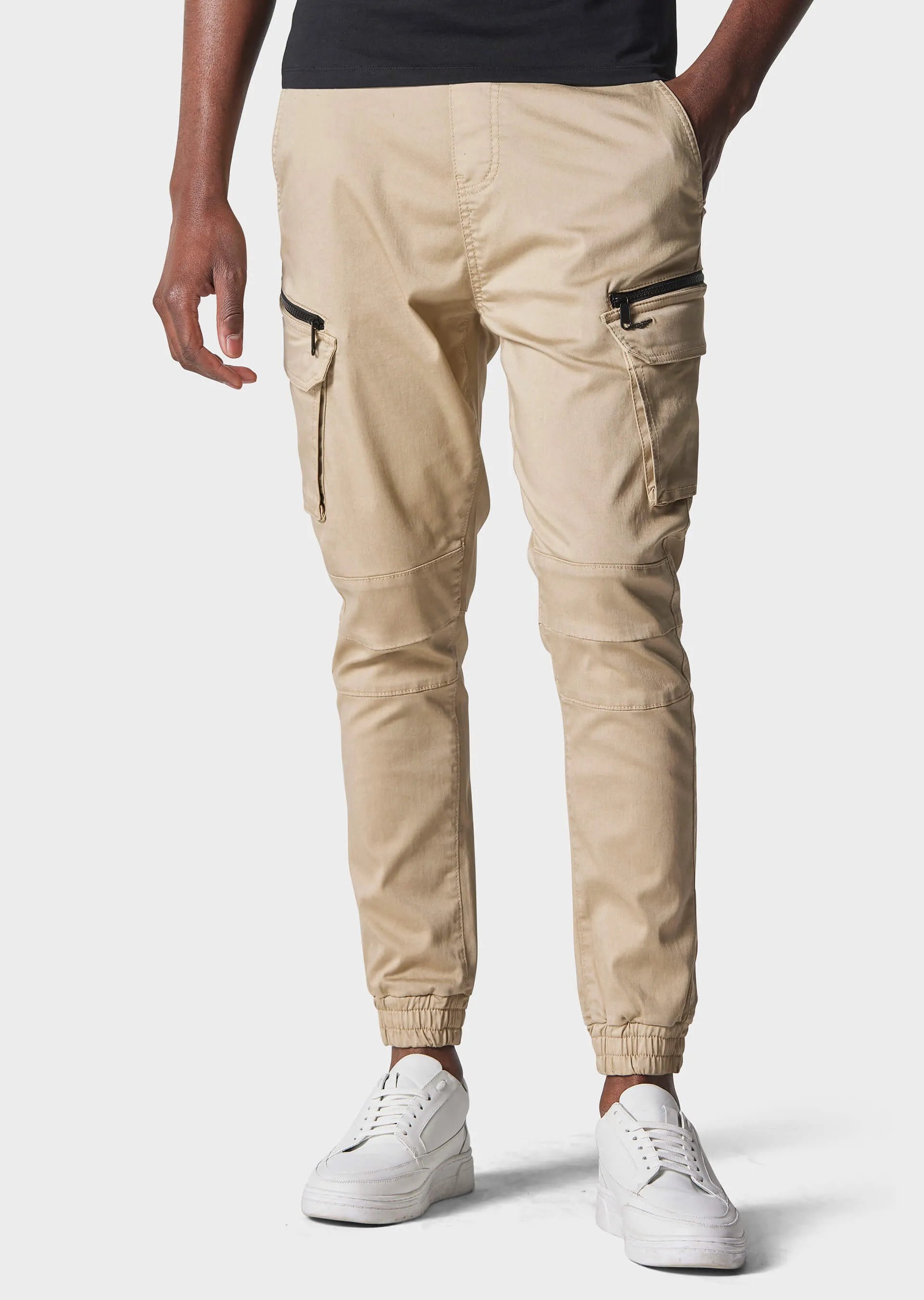 Bonetti Beige Cargo Pants