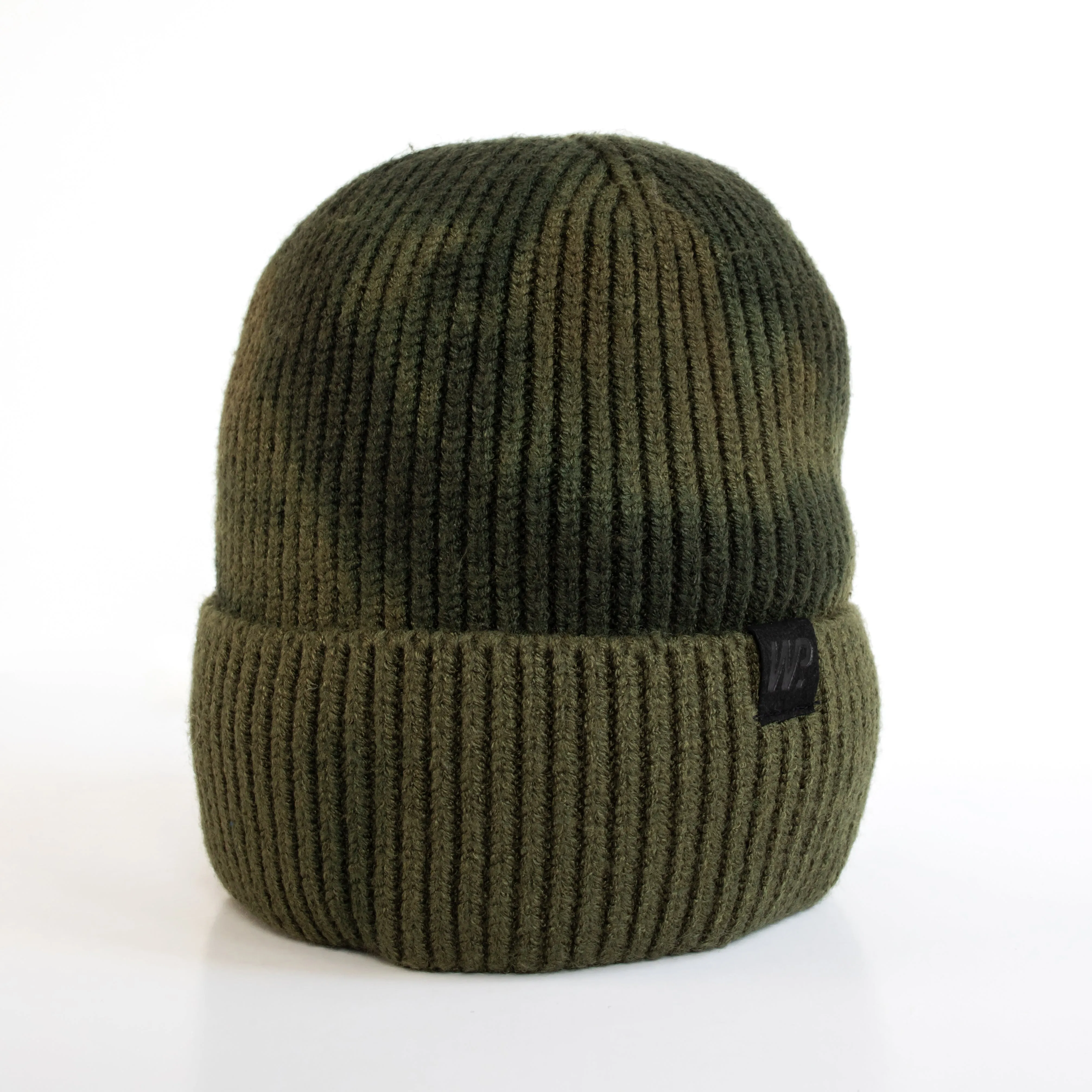 Boy's Army Green Camo Watercolor Knit Toque