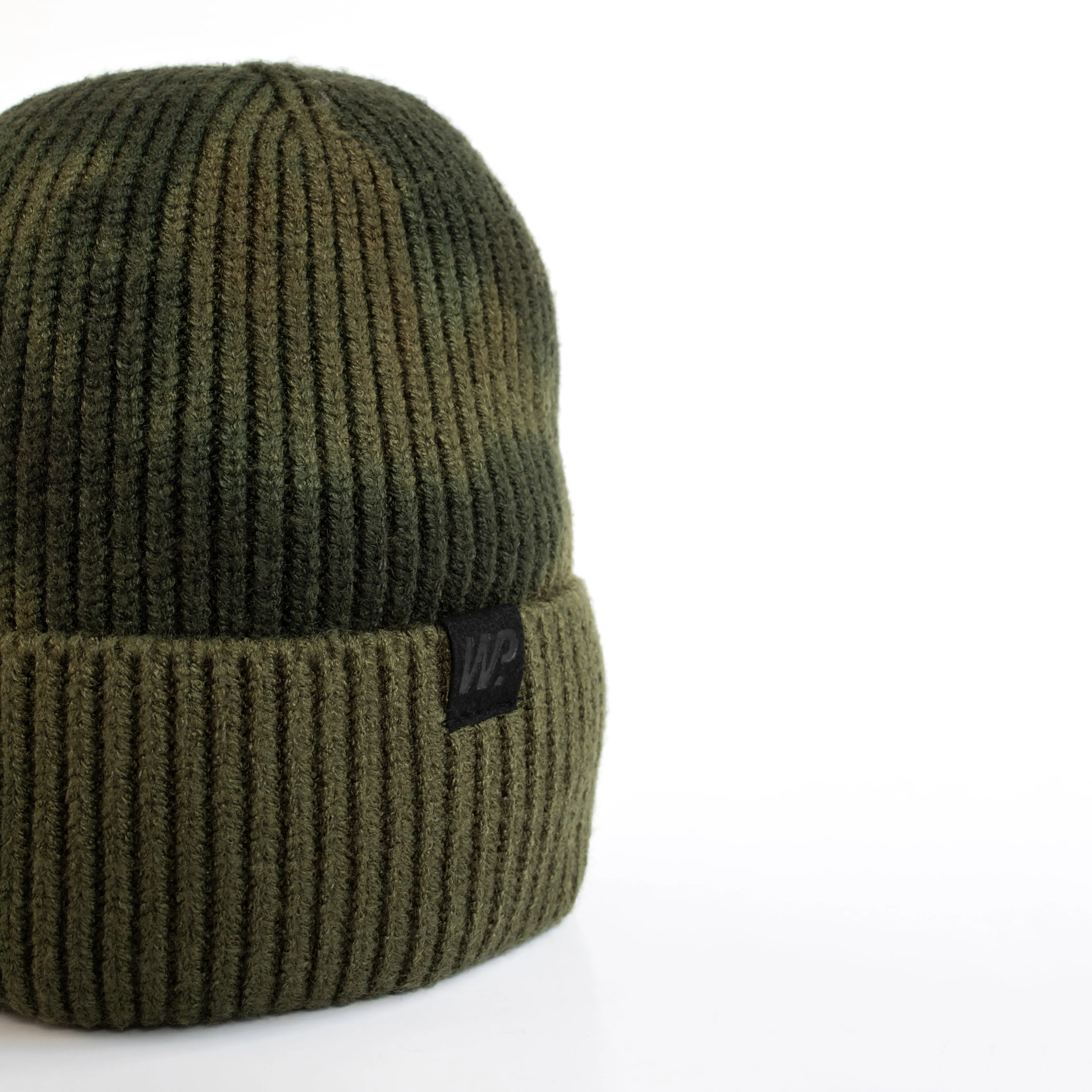 Boy's Army Green Camo Watercolor Knit Toque