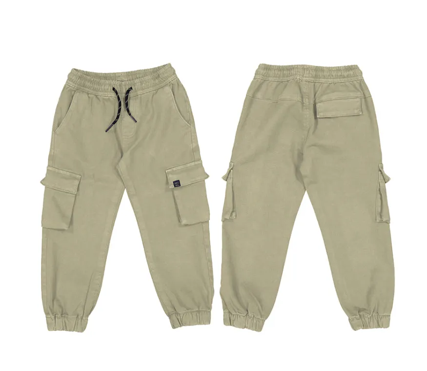 Boys Cargo Pants- Walnut