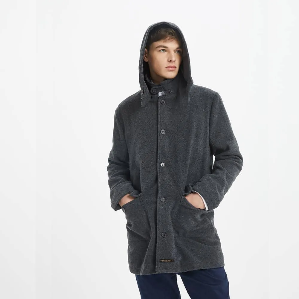 Boysnextdoor Wool Long Coat Grey