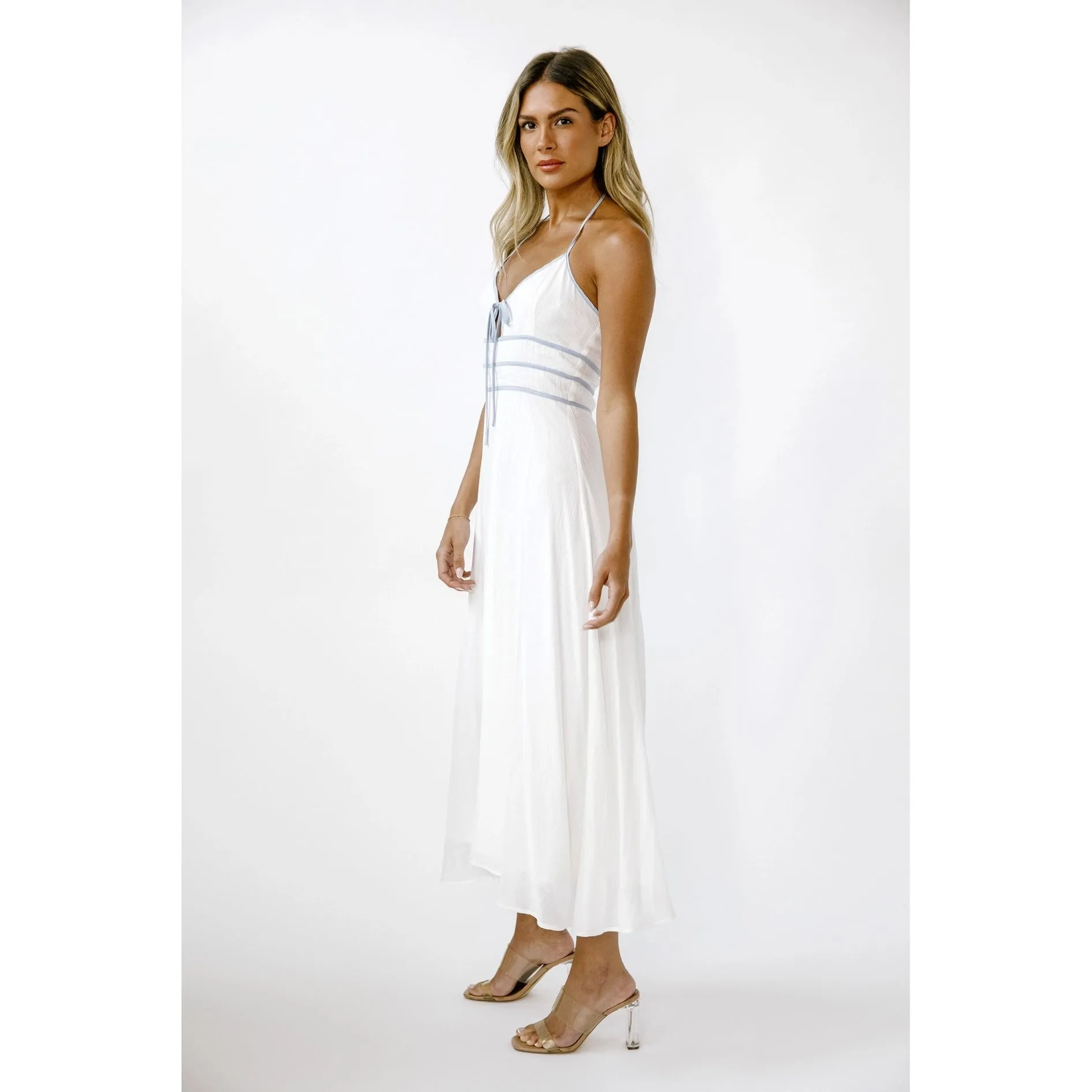 Bride To Be Midi Dress White