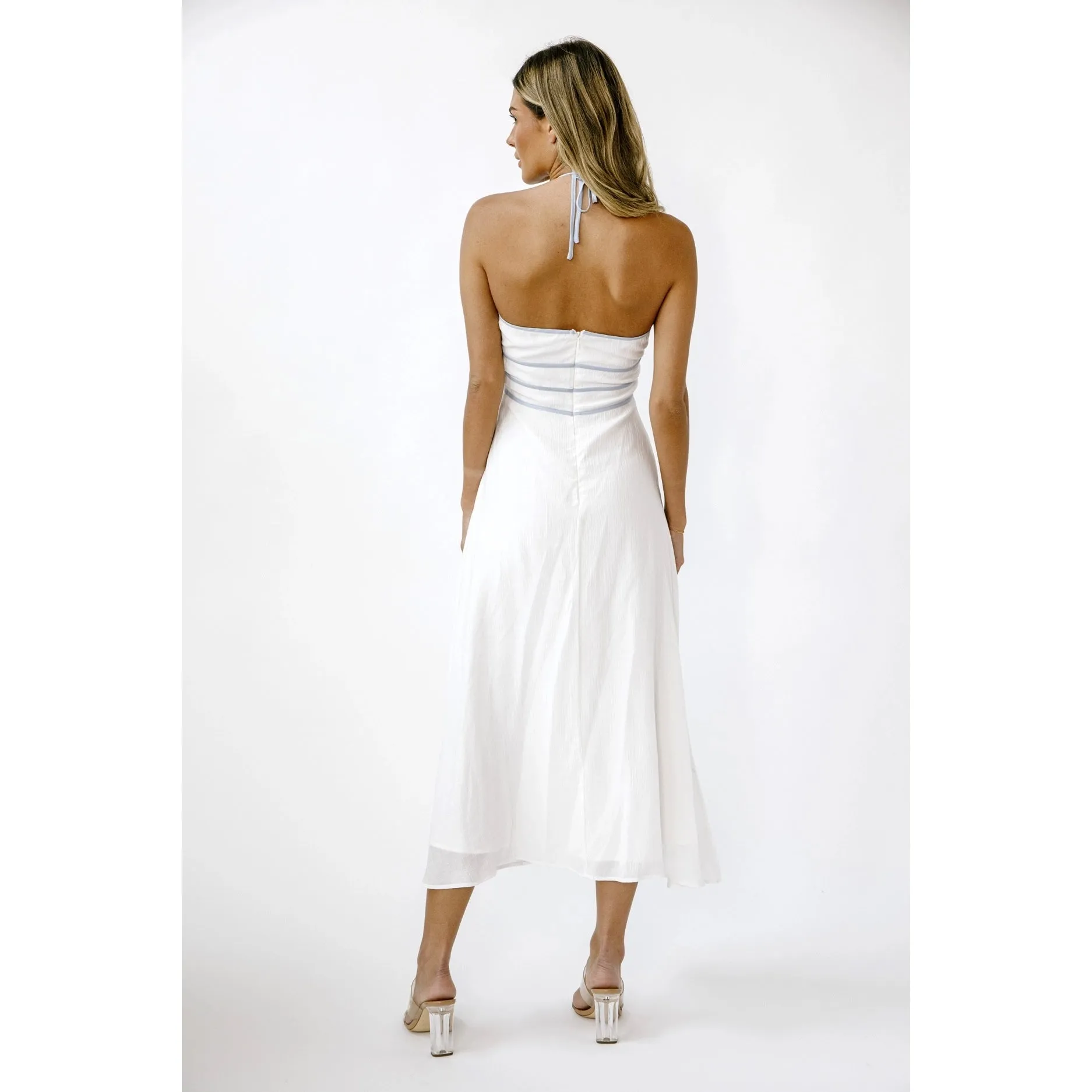 Bride To Be Midi Dress White