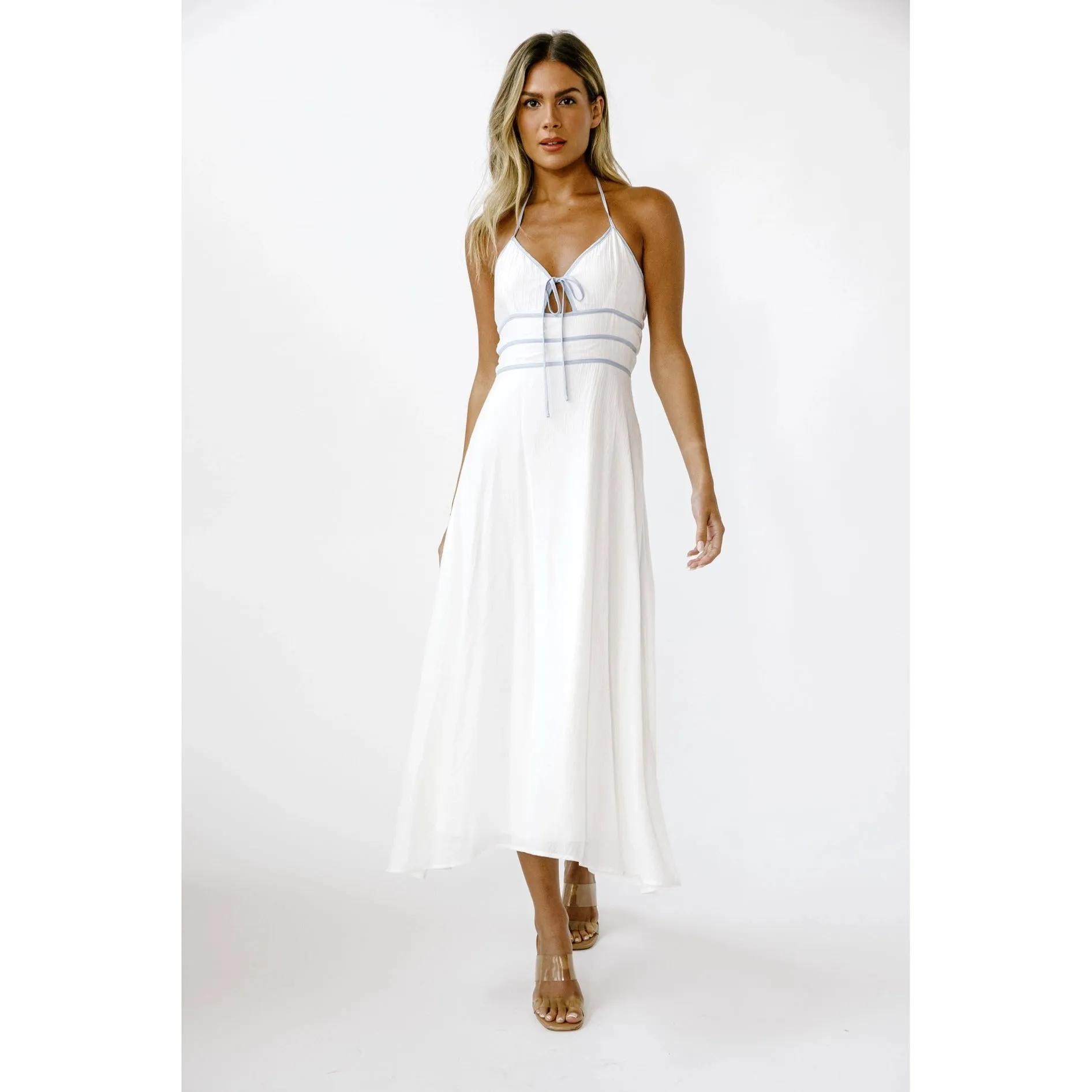 Bride To Be Midi Dress White