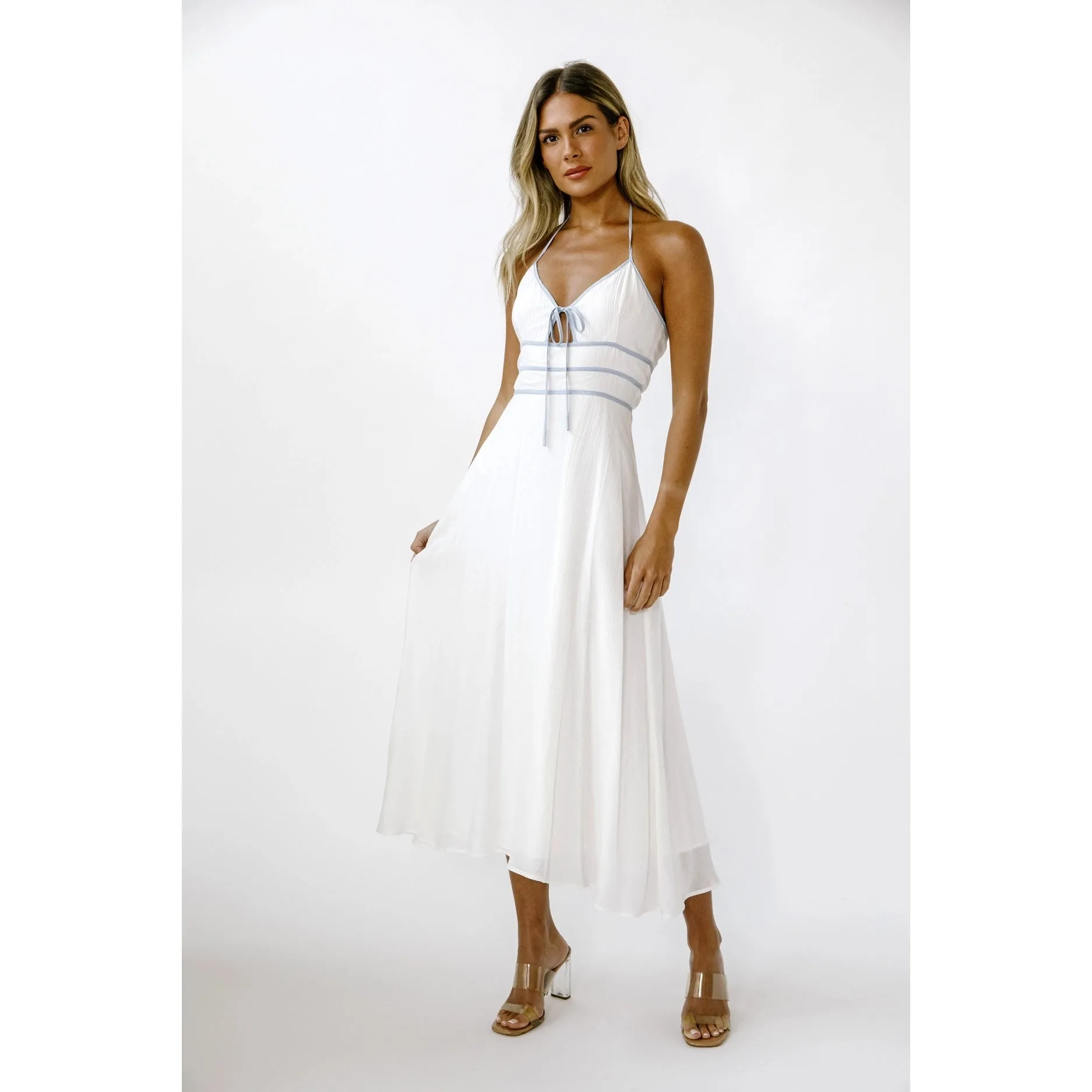 Bride To Be Midi Dress White